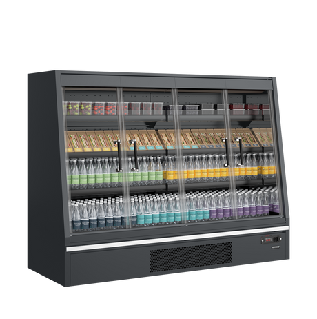 Tefcold Low-Height Multideck 540L, Glass Door, -1 to +5°C – Galaxy+ GPL20FGD A – image 2