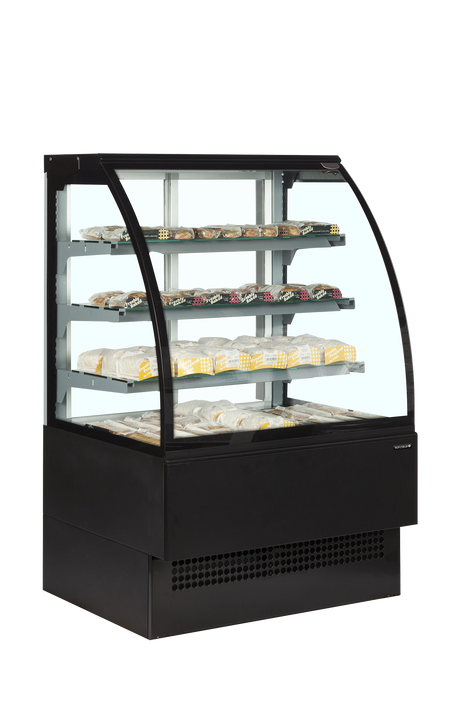 Tefcold Patisserie and Deli Display 290L, 2-Door Sliding Glass, +1 to +10°C – EVO902