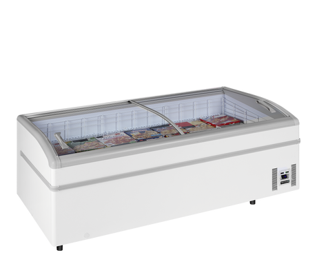 Tefcold High Vision Supermarket Freezer 630L, -24 to -18°C – SUPER 220DE White