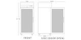 Single Glass Door Heavy Duty 2/1 Freezer 654 L