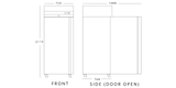 Single Door Slim Heavy Duty Freezer 560 L