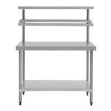 Vogue Stainless Steel Prep Station with Gantry 1200x600mm