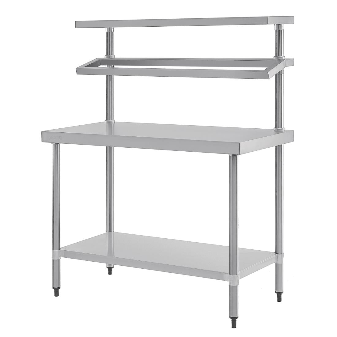 Vogue Stainless Steel Prep Station with Gantry 1200x600mm