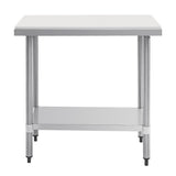 Vogue Stainless Steel Chopping Board Table 900x600mm