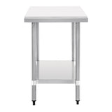 Vogue Stainless Steel Chopping Board Table 900x600mm