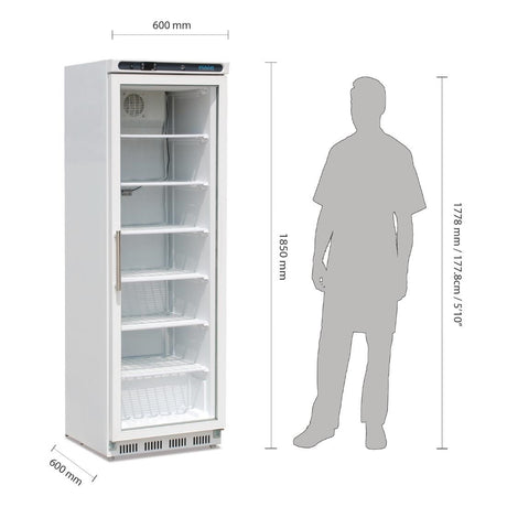 Polar C-Series Glass Door Display Freezer 365Ltr