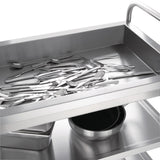 Vogue Stainless Steel 3-Tier Deep Tray Clearing Trolley