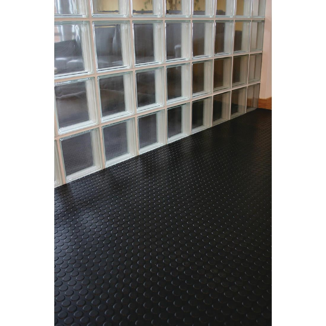COBA Circular Pattern Rubber Non-Slip Matting Roll 1.2 x 10m