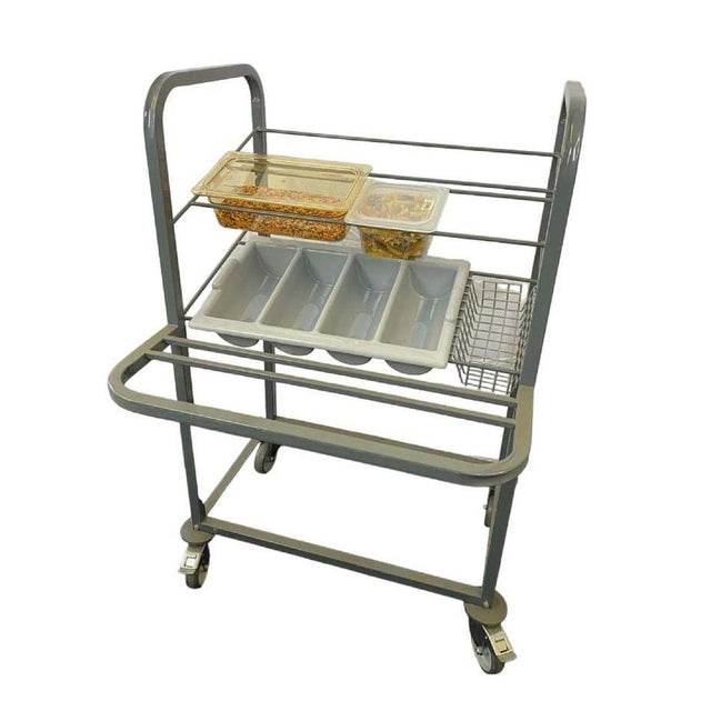 Craven Steel Condiment, Cutlery & Tray Dispense Trolley