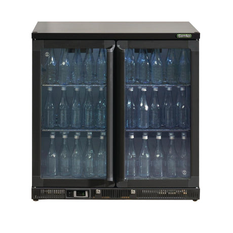 Gamko Bottle Cooler with Double Hinged Door 250 Ltr Black