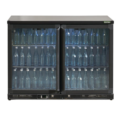 Gamko Bottle Cooler with Double Hinged Doors 275Ltr Black