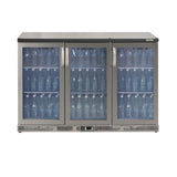 Gamko Bottle Cooler with 3 Hinged Doors 315 Ltr Stainless Steel
