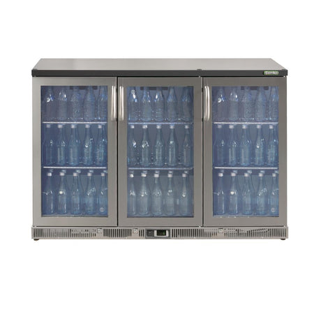 Gamko Bottle Cooler with 3 Hinged Doors 315 Ltr Stainless Steel