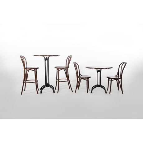 Fameg Bentwood Bistro Side Chairs Walnut Finish (2 Pack)