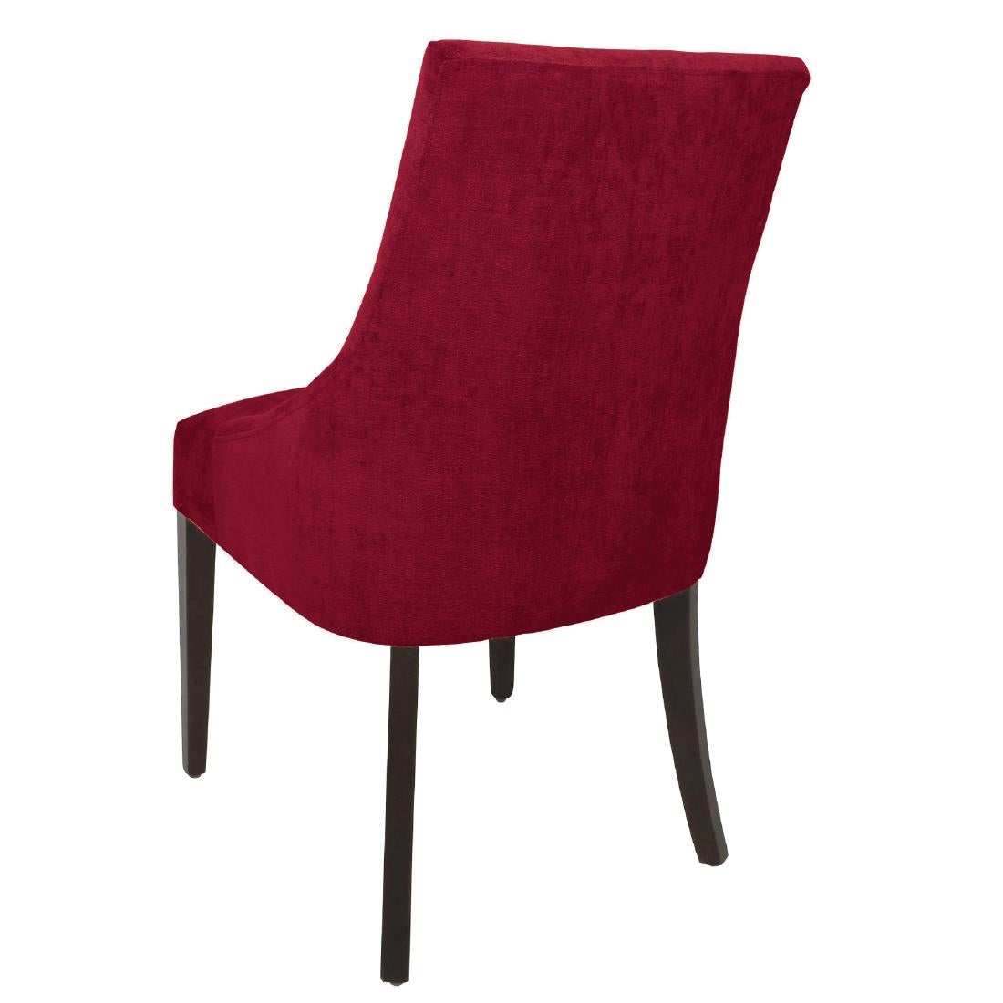 Bolero Finesse Dining Chairs Dark Red (2 Pack)