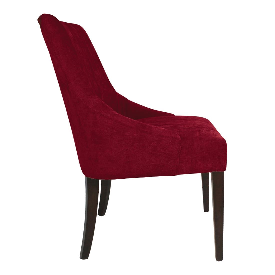Bolero Finesse Dining Chairs Dark Red (2 Pack)
