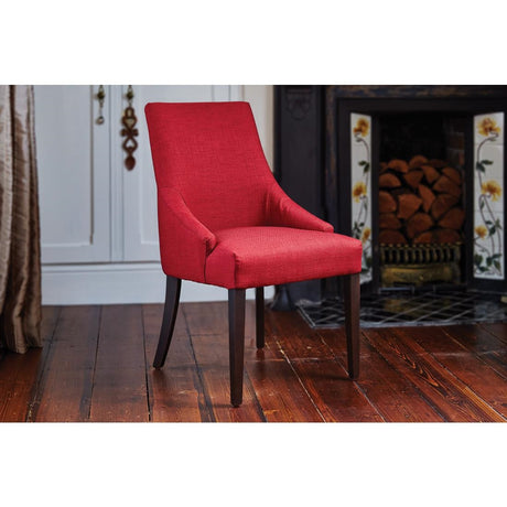 Bolero Finesse Dining Chairs Dark Red (2 Pack)