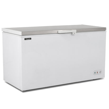 Graded 02158 550 L Stainless Steel Lid Chest Freezer