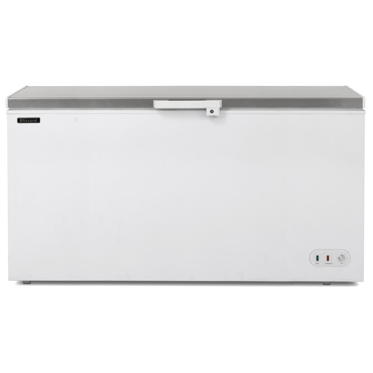 Graded 02119 650 L Stainless Steel Lid Chest Freezer