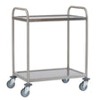 Craven Stainless Steel 2-Tier Undercounter Serving Trolley