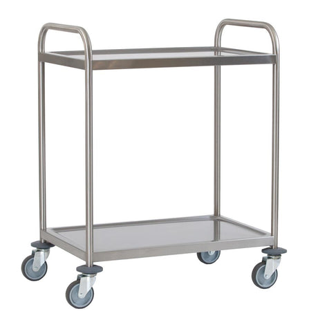 Craven Stainless Steel 2-Tier Undercounter Serving Trolley