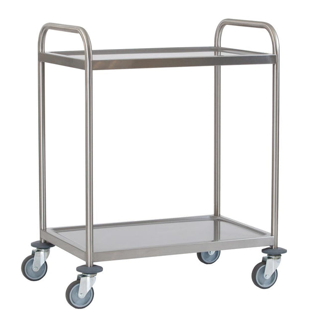 Craven Stainless Steel 2-Tier Undercounter Serving Trolley