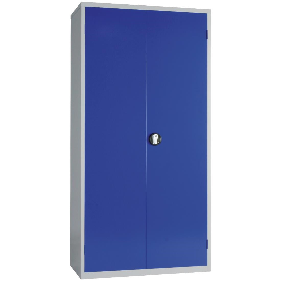 Janitorial Cupboard Grey Blue Doors