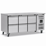 Six Drawer Counter Refrigerator