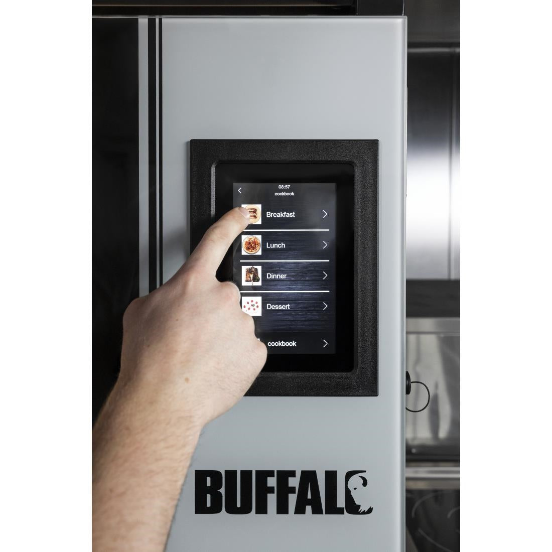 Buffalo Smart Touchscreen Compact Combi Oven Three Phase 6 x GN 1/1