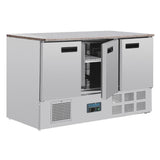 Polar G-Series 3 Door Counter Fridge with Granite Work Top 368Ltr