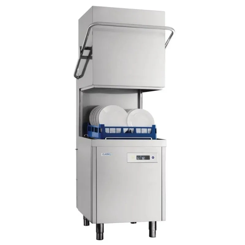 Classeq P500AWS-12 500mm 18 Plate WRAS Approved Passthrough Dishwasher With Drain Pump, Break Tank, Rinse Boost Pump And Integral Water Softener