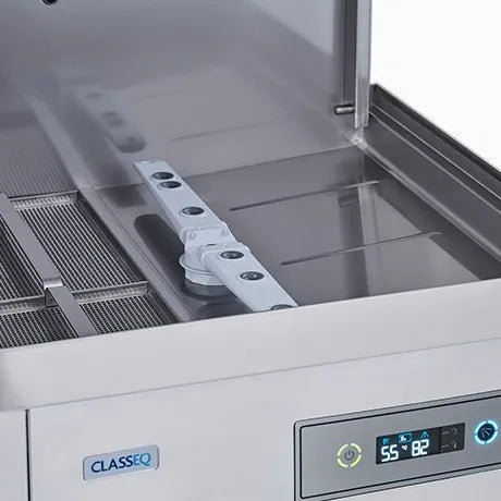 Classeq P500AWS-12 500mm 18 Plate WRAS Approved Passthrough Dishwasher With Drain Pump, Break Tank, Rinse Boost Pump And Integral Water Softener