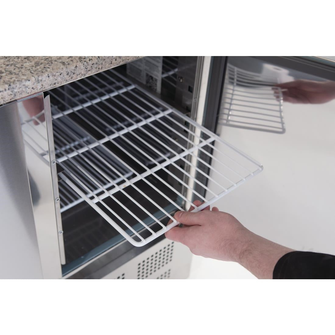 Polar G-Series Pizza Prep Counter Fridge with Topper 368Ltr