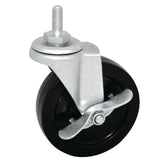 Ultimate Mobility Upgrade: 4-Pack Combisteel Chrome Wire Shelving Rack Castors with 2 Brake Options