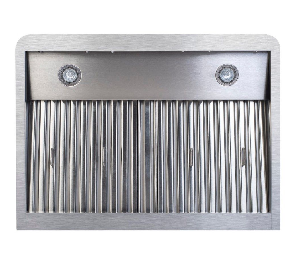 Advanced 900mm Combisteel Deep Extraction Hood with Built-In Motor, High-Performance Filters & Bright LED Lighting - Model 7227.0005