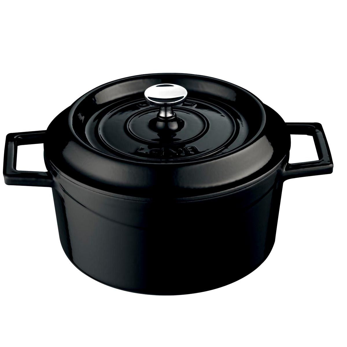 Experience Culinary Excellence with the Combisteel 32cm Black Cast Iron Casserole Pan - Model 7013.2915