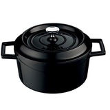 Experience Culinary Excellence with the Combisteel 32cm Black Cast Iron Casserole Pan - Model 7013.2915