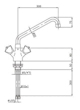 Elevate Your Kitchen: Combisteel Professional Mixer Faucet - Model 7212.0010