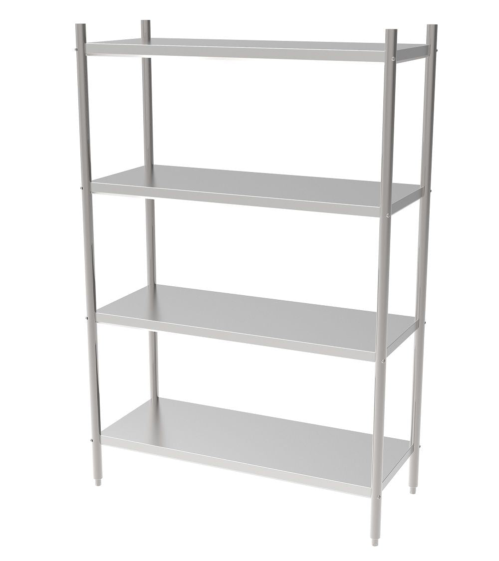 Versatile Combisteel 1000mm Wide Solid Shelving System - Easy Assembly Flat Pack