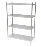 Versatile Combisteel 1000mm Wide Solid Shelving System - Easy Assembly Flat Pack