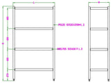 Versatile Combisteel 1000mm Wide Solid Shelving System - Easy Assembly Flat Pack