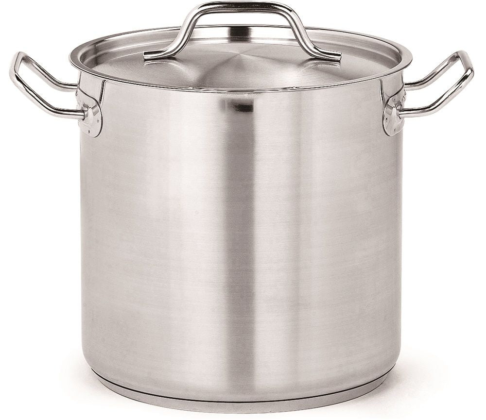 Premium 10-Litre Stainless Steel Deep Stock Pot with Lid by Combisteel - Model 7501.0010