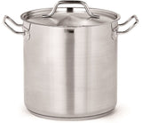 Extra-Large 71L Stainless Steel Deep Stock Pot with Lid by Combisteel - Perfect for Gourmet Cooking