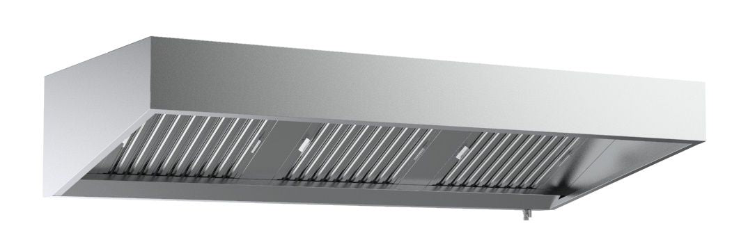 Premium 1000mm Wide Stainless Steel Wall-Mounted Extraction Hood - Sleek & Durable Design