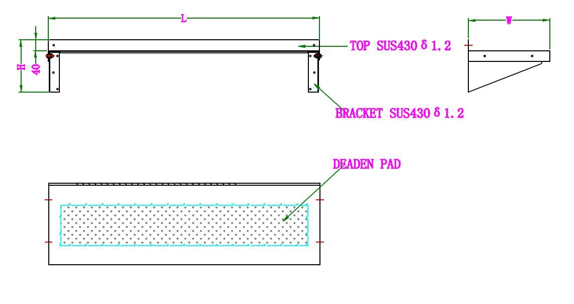 Premium Combisteel Stainless Steel Wall Shelf with Heavy-Duty Brackets - 300mm Deep x 1000mm Wide