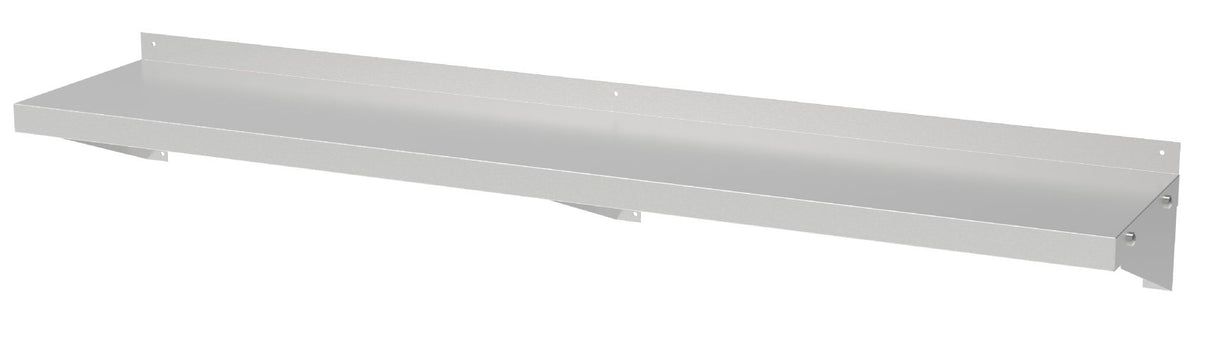 Premium Combisteel Stainless Steel Wall Shelf with Brackets - 300mm Deep, 1600mm Wide for Ultimate Storage Solutions