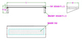 Premium Combisteel Stainless Steel Wall Shelf with Brackets - 300mm Deep, 1600mm Wide for Ultimate Storage Solutions