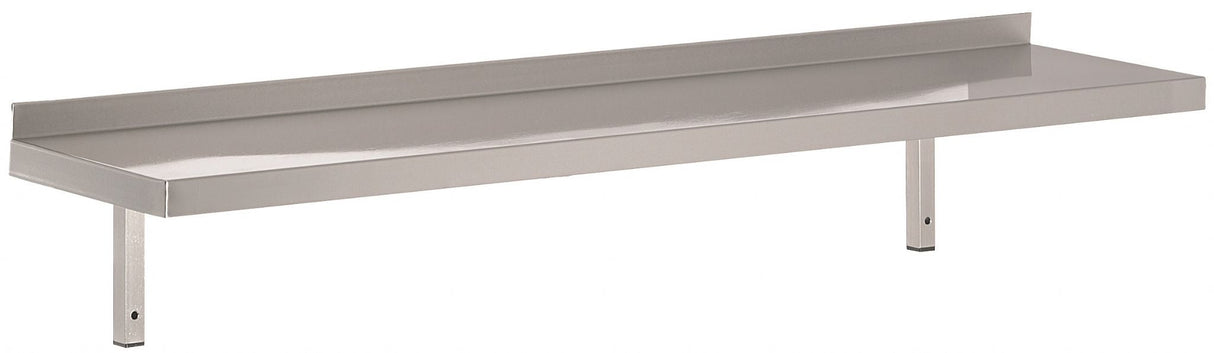 Premium Combisteel Stainless Steel Wall Shelf with Durable Brackets - 400mm Depth, 600mm Width