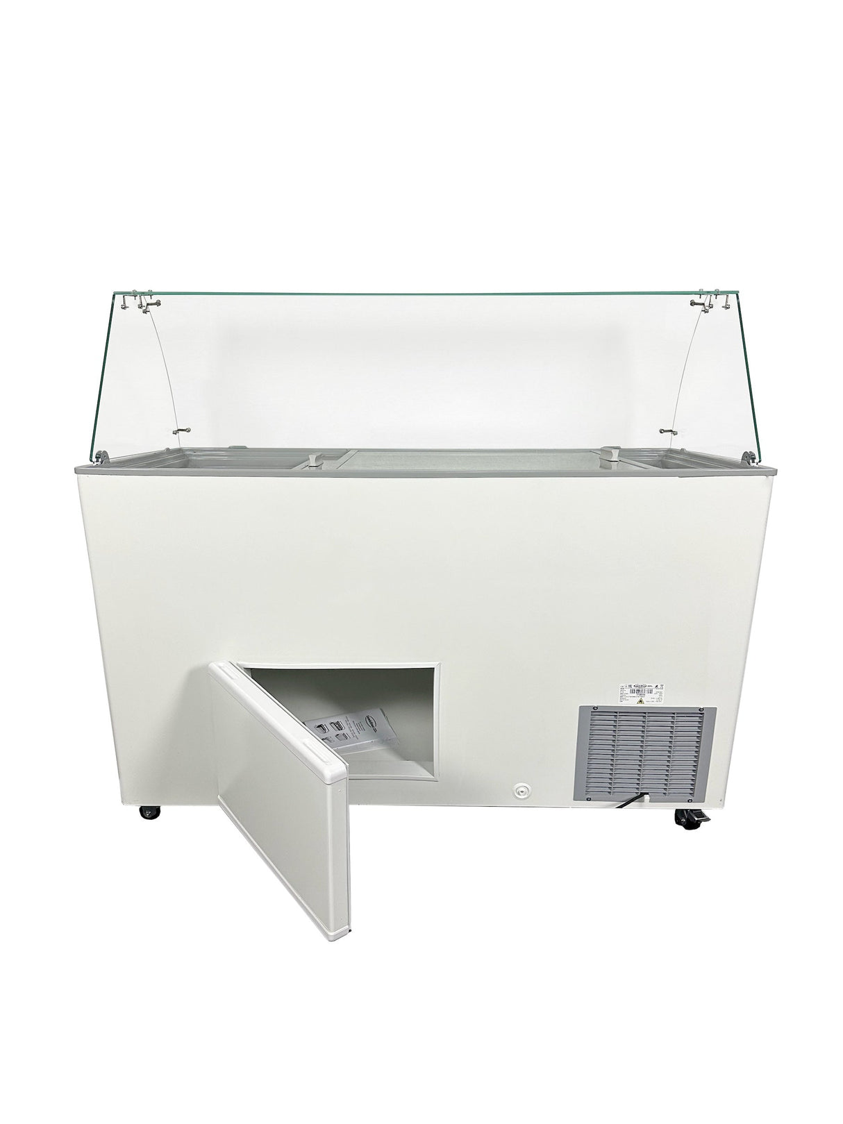 Combisteel Java Ice Cream Display Freezer - 8 x 5 Litre Capacity for Superior Ice Cream Showcasing - Model 7472.0130