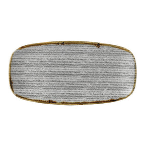 Churchill Studio Prints Homespun Rectangular Plates Stone Grey 153mm (12 Pack)